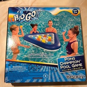 NIB H2O Go! Pong Champion Pool Game 41 in. x 38 in. Bestway
